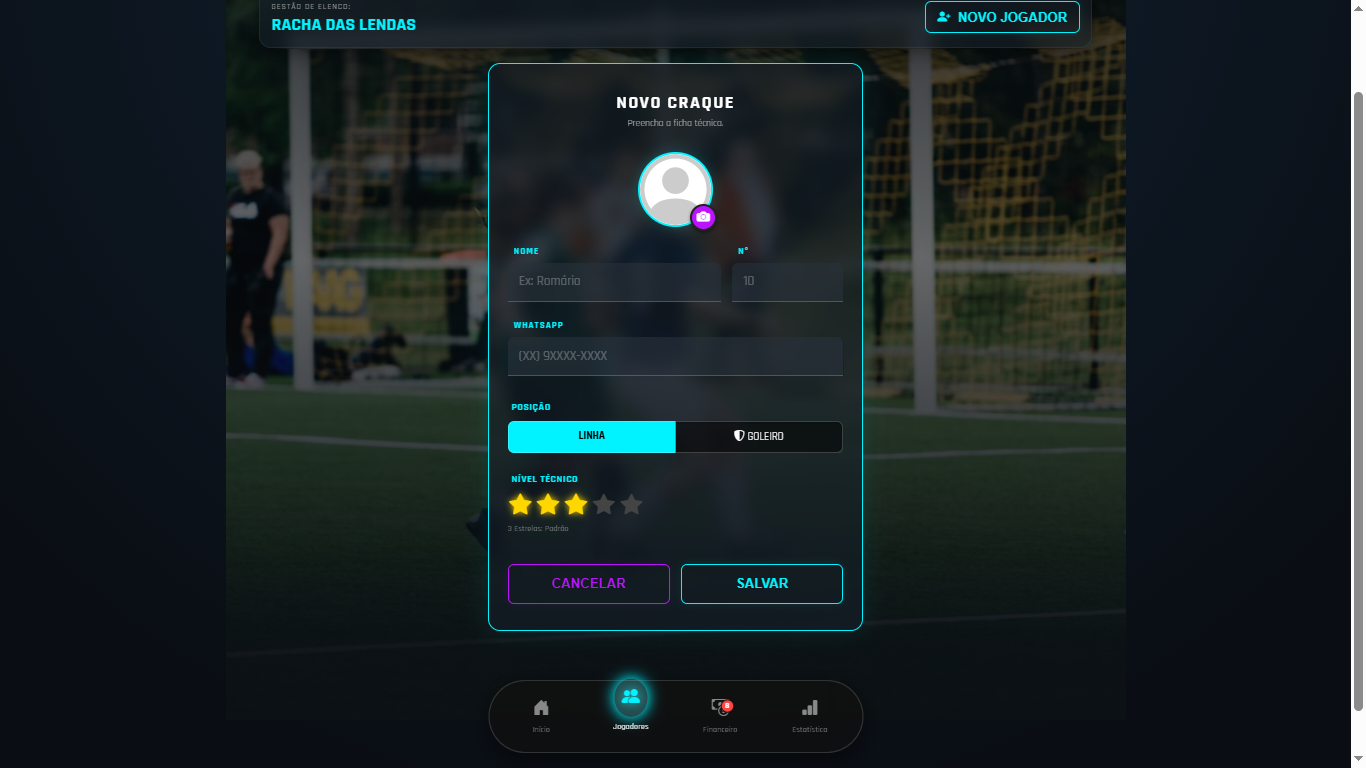 Tela 2 do DigiSúmula Futebol